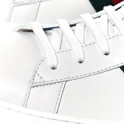 Gucci X SEGA Calfskin Ayers Mens Web Guccy Ace Sneakers 10 White 9 of 11