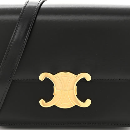 Celine Shiny Calfskin Teen Triomphe Black 9 of 11