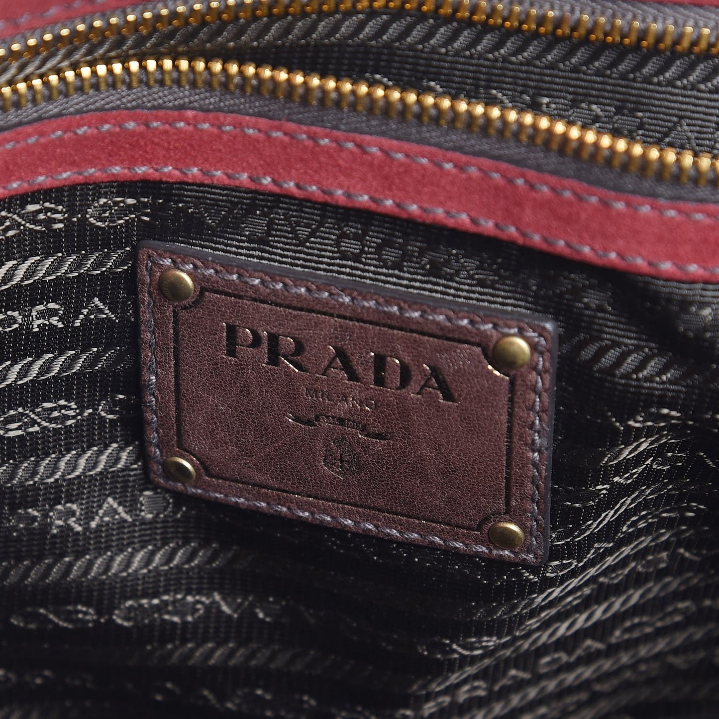 Suede Shoulder Bag Red