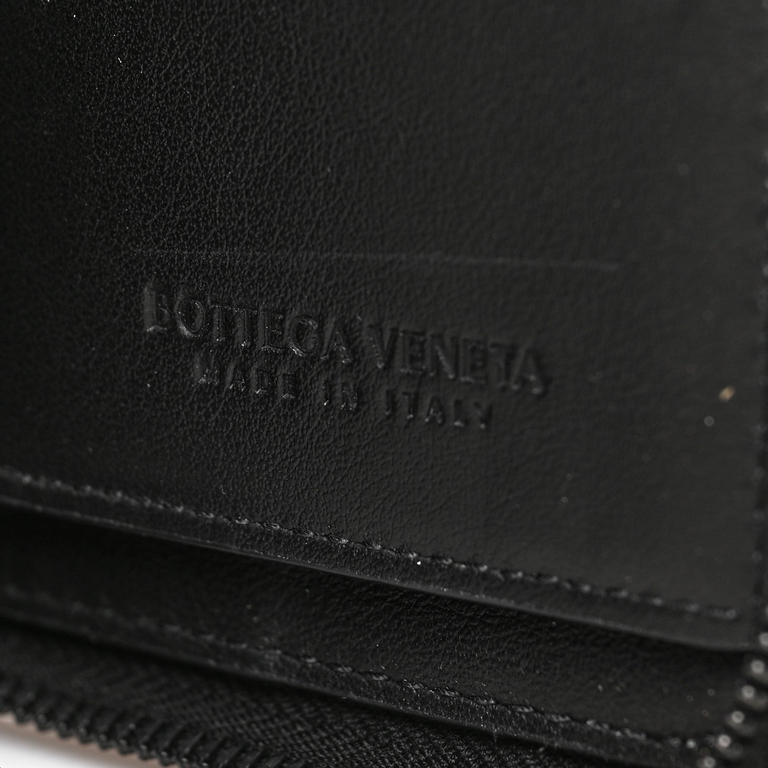 Bottega Veneta Nappa Intrecciato Zip Wallet Black 6 of 6