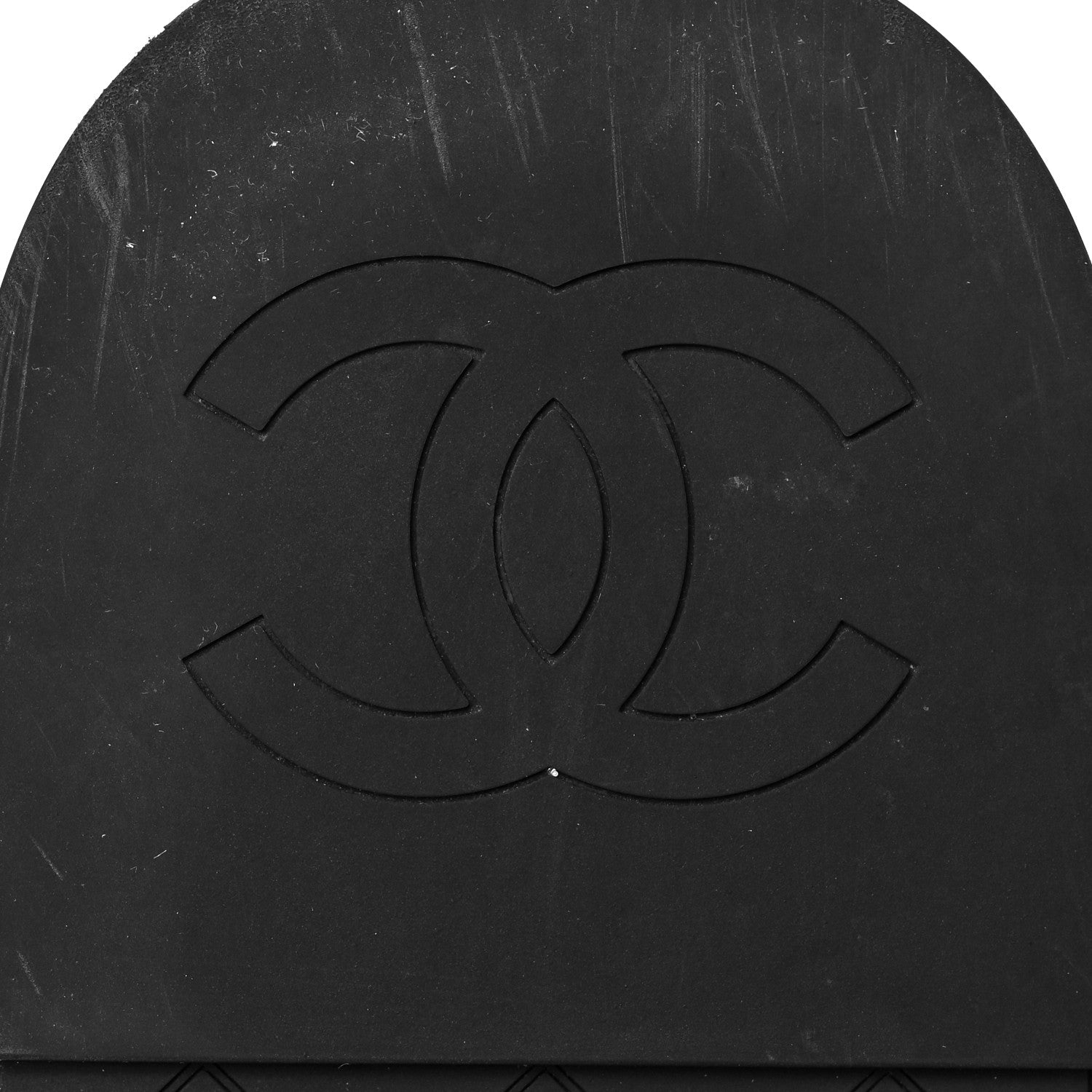 Chanel Lambskin Quilted CC Mules Sandals 38 Black 6 of 10