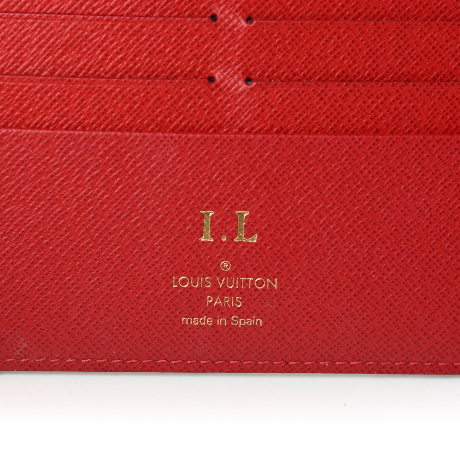 Louis Vuitton Damier Ebene Insolite Wallet Red 7 of 7