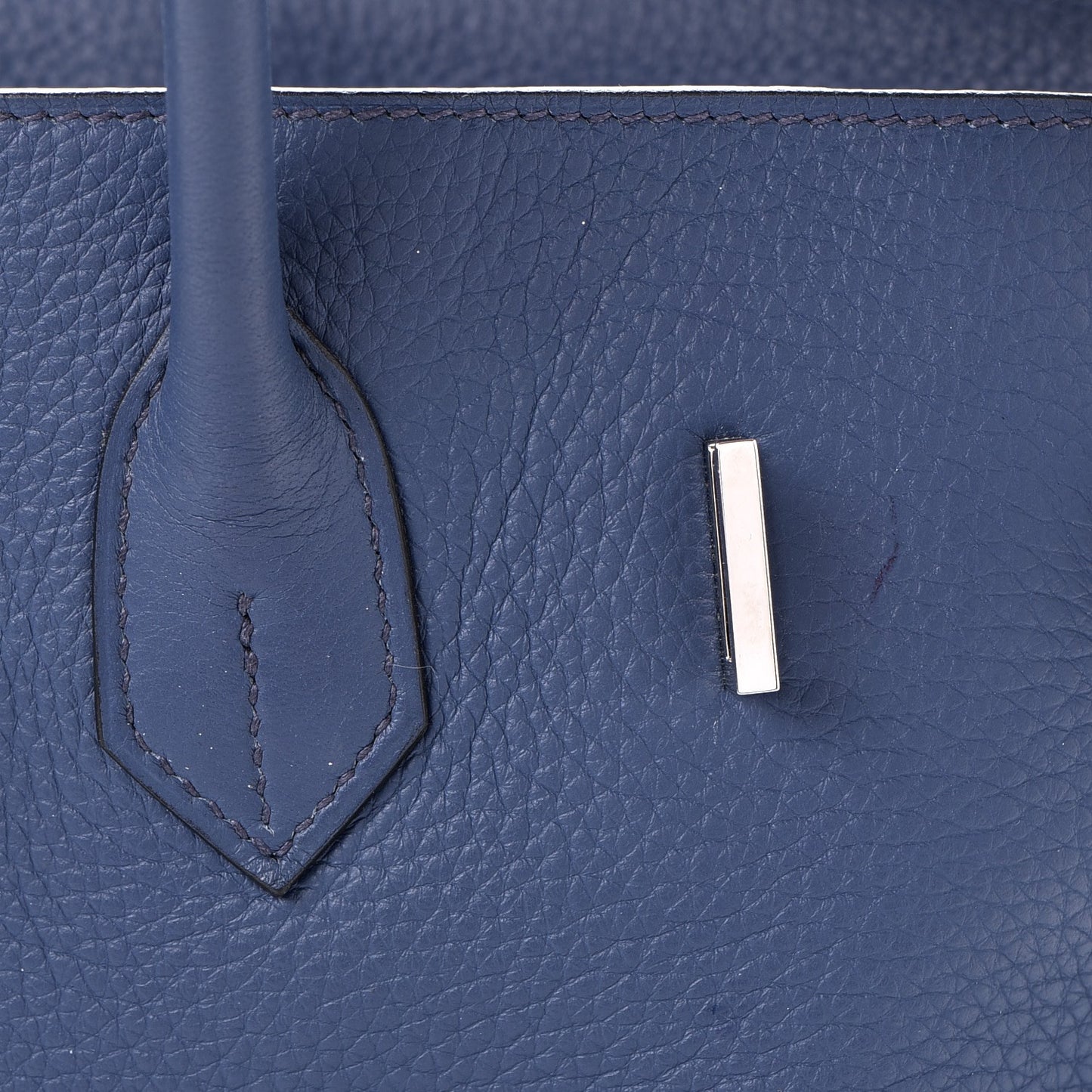 Taurillon Clemence Birkin 35 Bleu Brighton