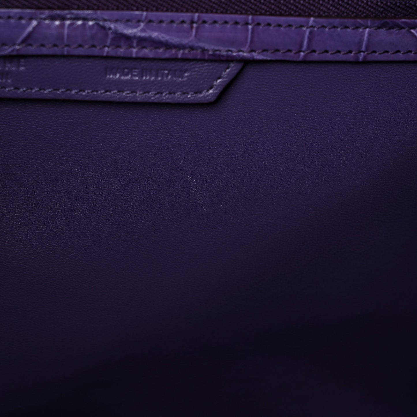 Crocodile Mini Luggage Purple