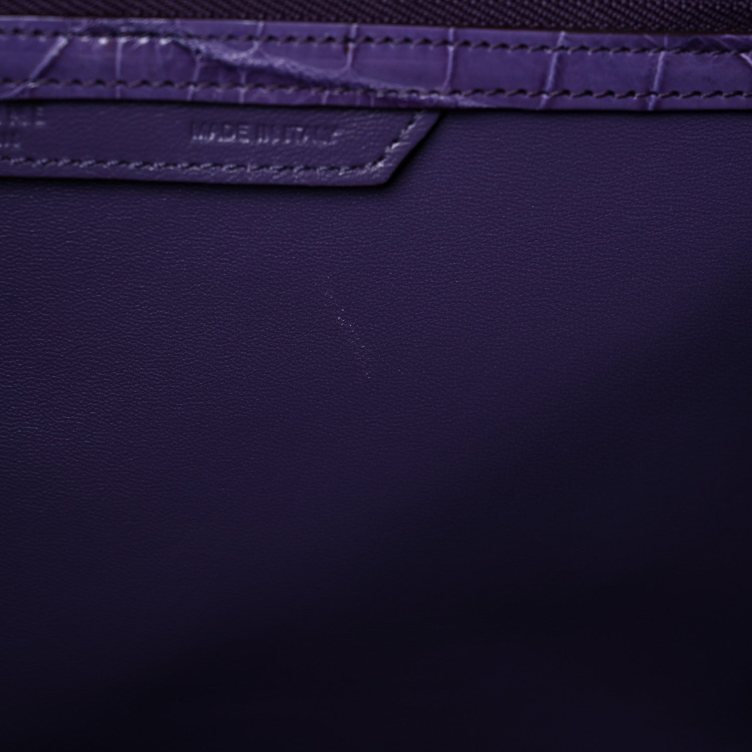 Celine Crocodile Mini Luggage Purple 10 of 12