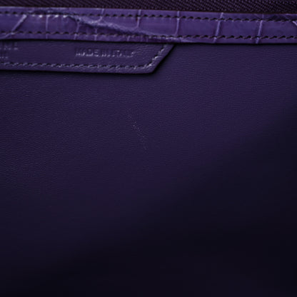 Celine Crocodile Mini Luggage Purple 10 of 12