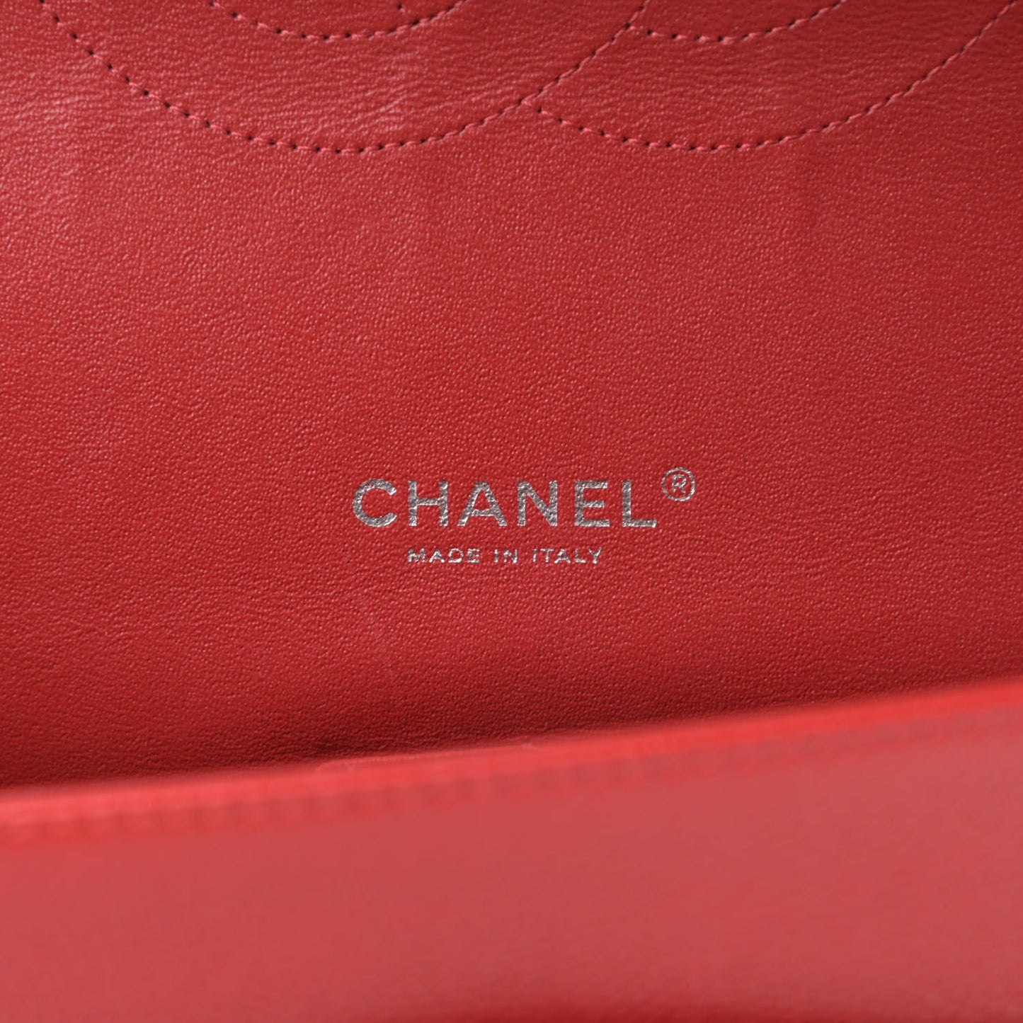 Caviar Quilted Maxi Double Flap Red