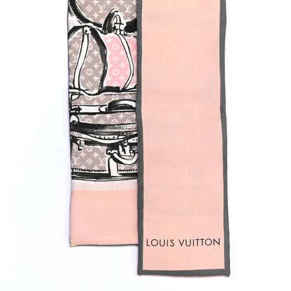 Louis Vuitton Silk Monogram Trunks Bandeau Rose Poudre 4 of 6