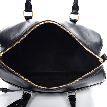 Saint Laurent Smooth Calfskin Classic Duffle 6 Bag Black 6 of 11