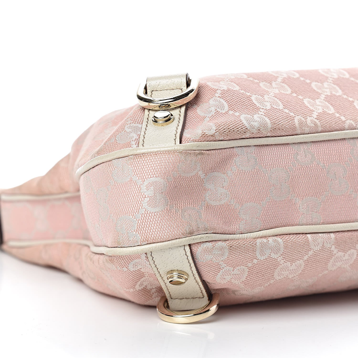 Gucci Monogram Large Abbey D Ring Hobo Pink 12 of 13