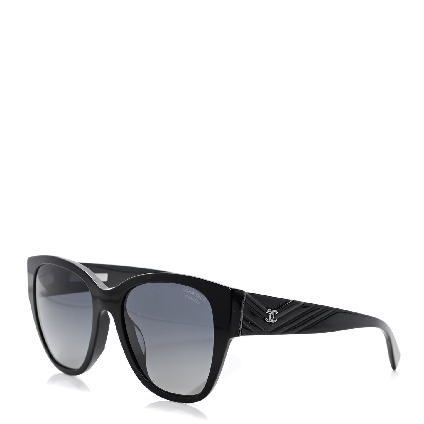 Acetate Polarized Butterfly CC Sunglasses 5412 Black