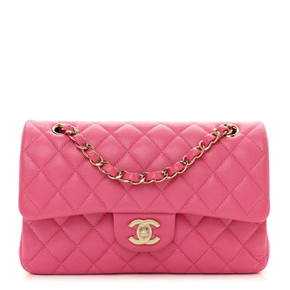Chanel Caviar Quilted Small Double Flap Pink 1 of 11