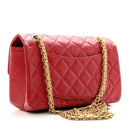 Chanel Aged Calfskin Quilted 2.55 Reissue Mini Flap Red 3 of 9