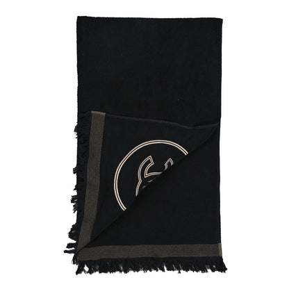 Chanel Terry Cotton CC Beach Towel Black 2 of 3
