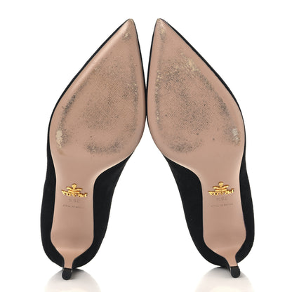 Prada Camoscio 65mm Pumps 36.5 Black 6 of 10