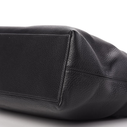 Valentino Garavani Grained Calfskin Rockstud Shoulder Tote Black 7 of 10