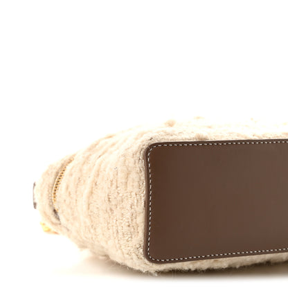 Loro Piana Boucle Wool L19 Extra Pocket Pouch White Fossil 8 of 9