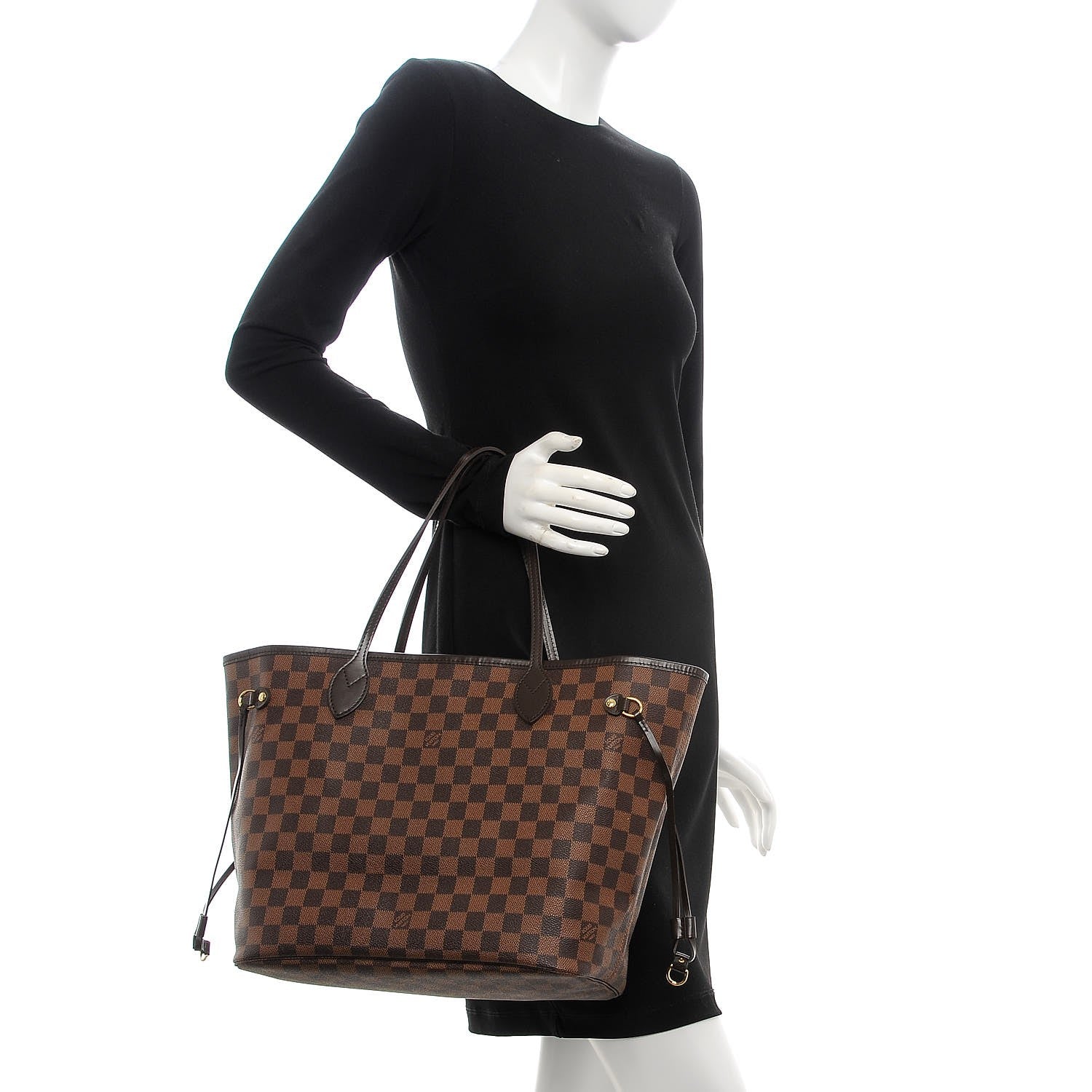 Louis Vuitton Damier Ebene Neverfull MM 2 of 7
