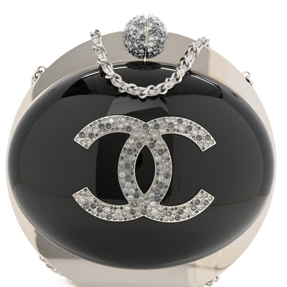 Chanel Resin Crystal CC Evening On The Moon Minaudiere Black 8 of 12