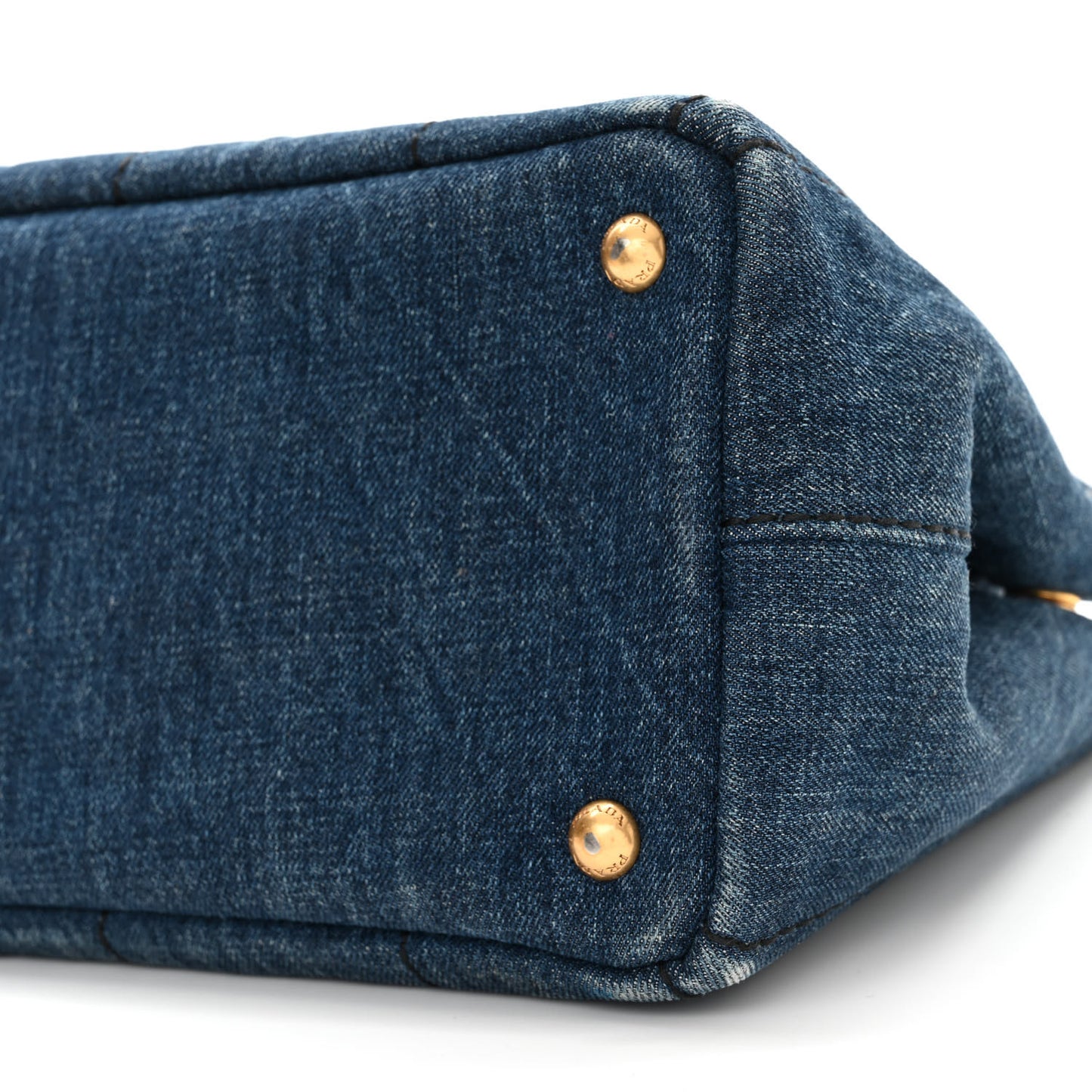 Denim Canapa Small Logo Tote Avio
