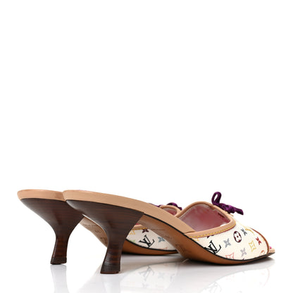Louis Vuitton Monogram Multicolor Sandal Mule 39 White 4 of 9