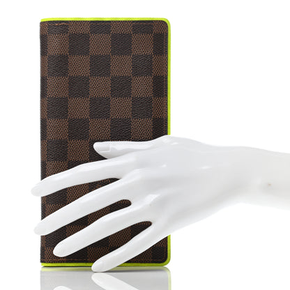 Louis Vuitton Damier Ebene Brazza Wallet Jaune 2 of 7
