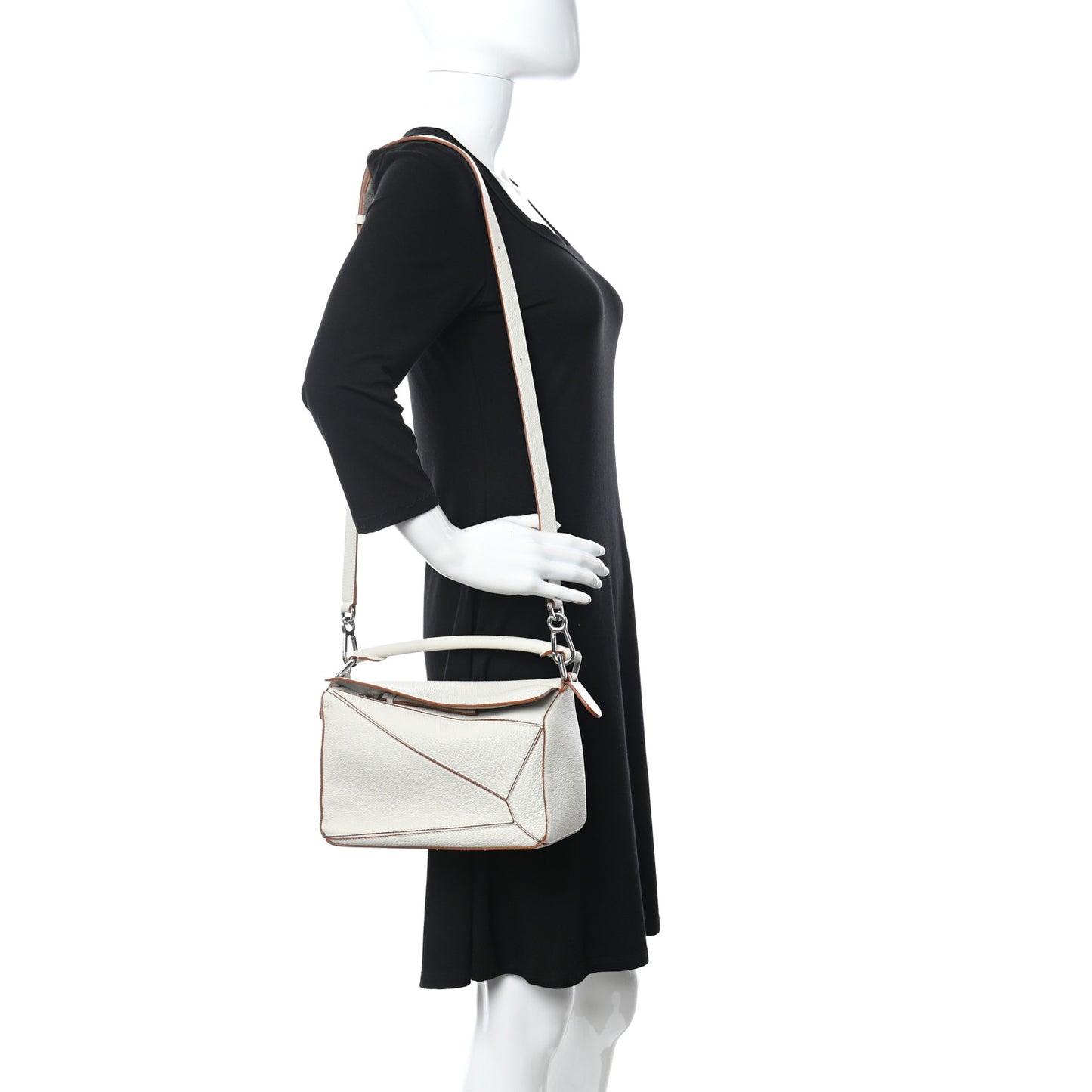 Calfskin Small Puzzle Bag Ivory
