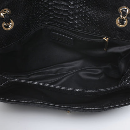 Chanel Python Pony Hair Ultimate Stitch Flap Black 6 of 8