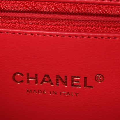 Chanel Caviar Quilted Medium CC Filigree Vanity Case Red 6 of 10