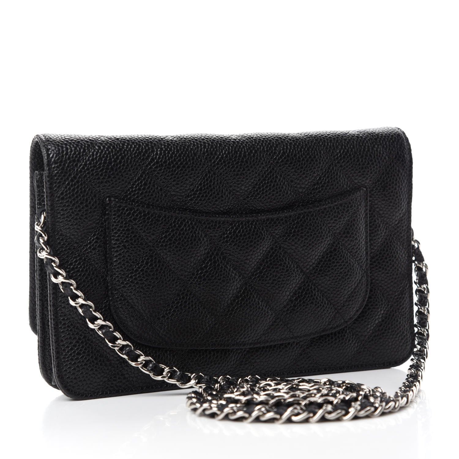 Chanel Caviar Quilted Wallet On Chain WOC Black 3 of 12