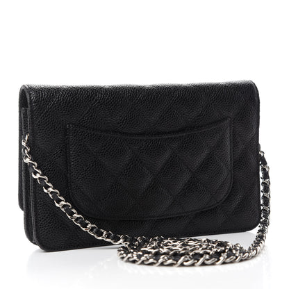 Chanel Caviar Quilted Wallet On Chain WOC Black 3 of 12