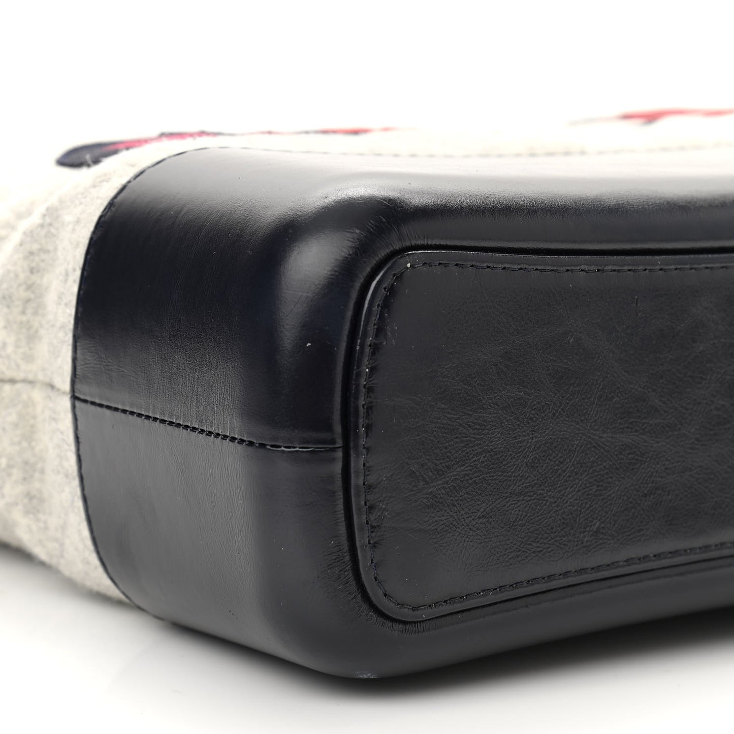 Wool Calfskin Quilted Medium Gabrielle Hobo Navy