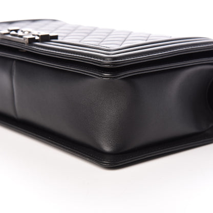 Chanel Calfskin Quilted New Medium Boy Flap Black 9 of 9