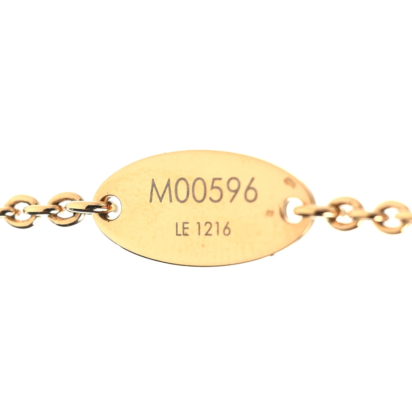 Metal Crystal LV Iconic Necklace Gold