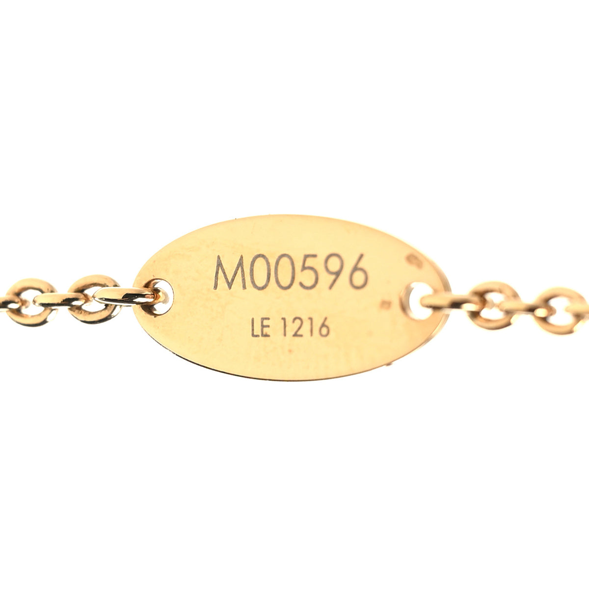 Louis Vuitton Metal Crystal LV Iconic Necklace Gold 6 of 7