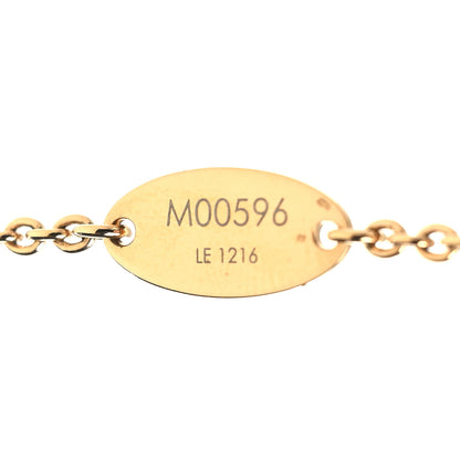 Louis Vuitton Metal Crystal LV Iconic Necklace Gold 6 of 7