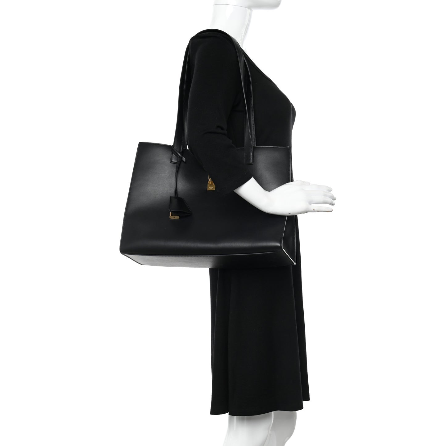 Smooth Calfskin Cabas 16 Bag Black