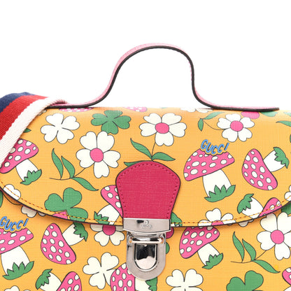 Gucci Canvas Childrens Flower Mushroom Print Shoulder Bag 11 of 11
