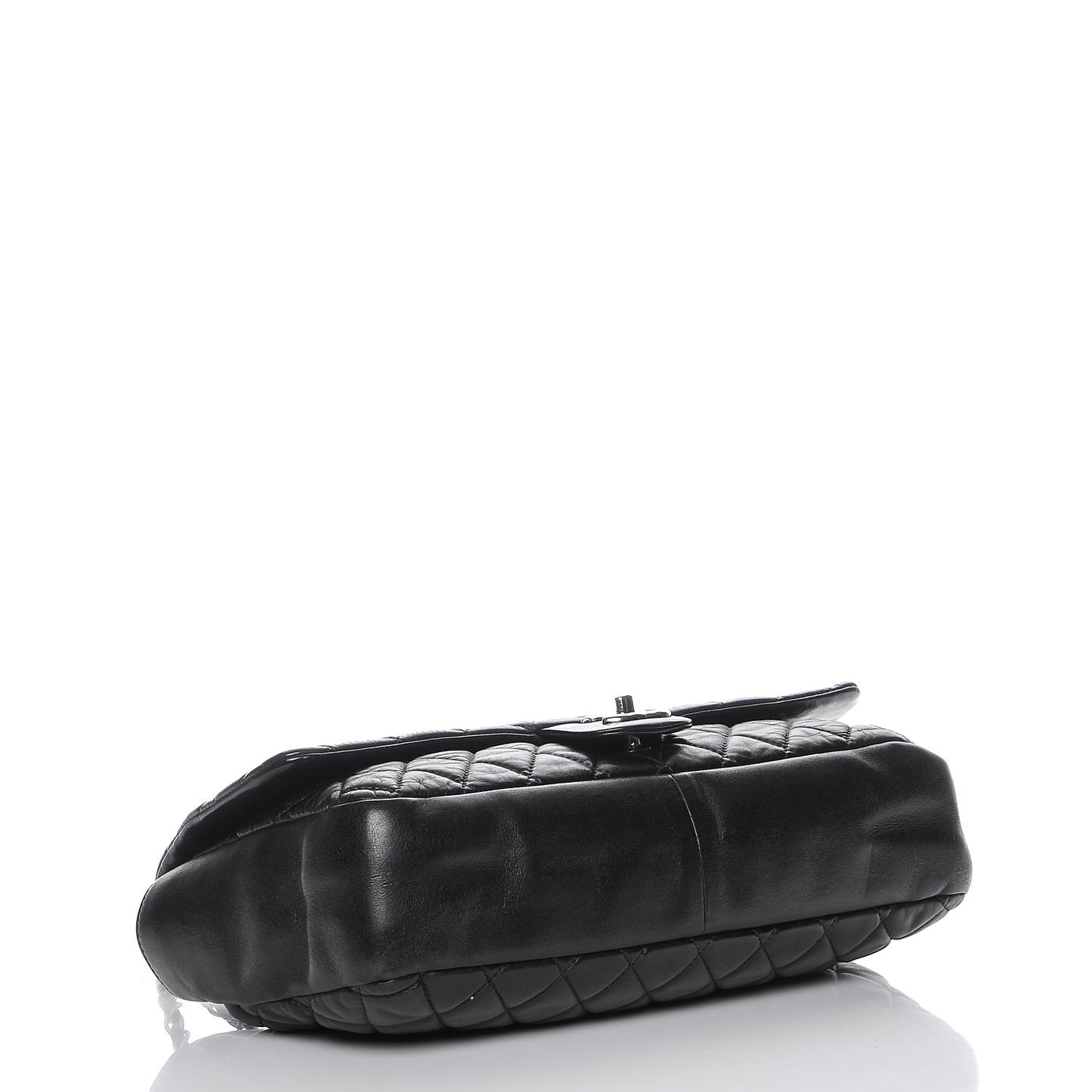 Lambskin Jumbo Coco Rain Flap Black