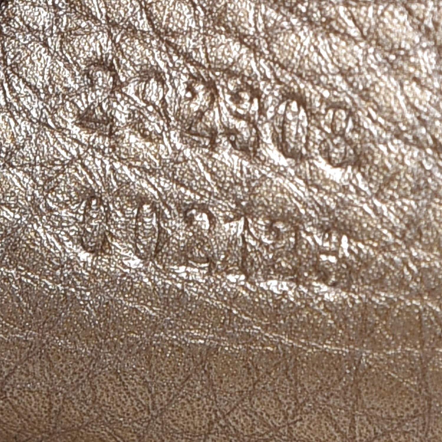 Gucci Metallic Pebbled Calfskin Large Soho Shoulder Bag Golden Beige 9 of 15