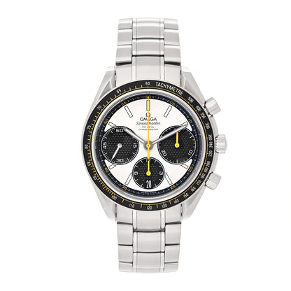 Omega Stainless Steel 40mm Speedmaster Racing Co-Axial Chronograph Automatic Watch White 326.30.40.50.04.001 1 of 5