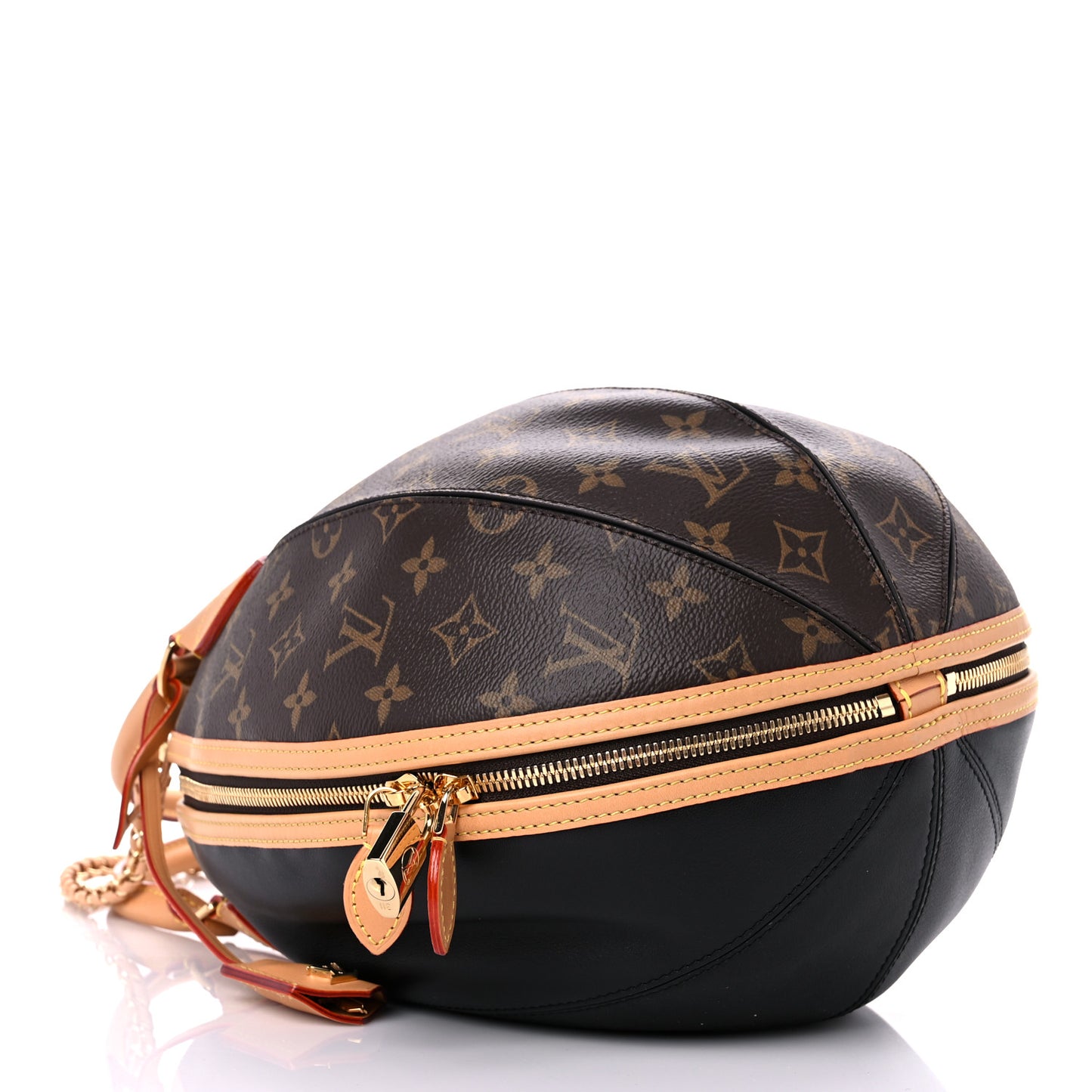 Monogram Braided Egg Bag Black