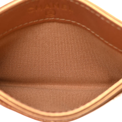 Chanel Metallic Lambskin Quilted CC Card Holder Gold 5 of 9