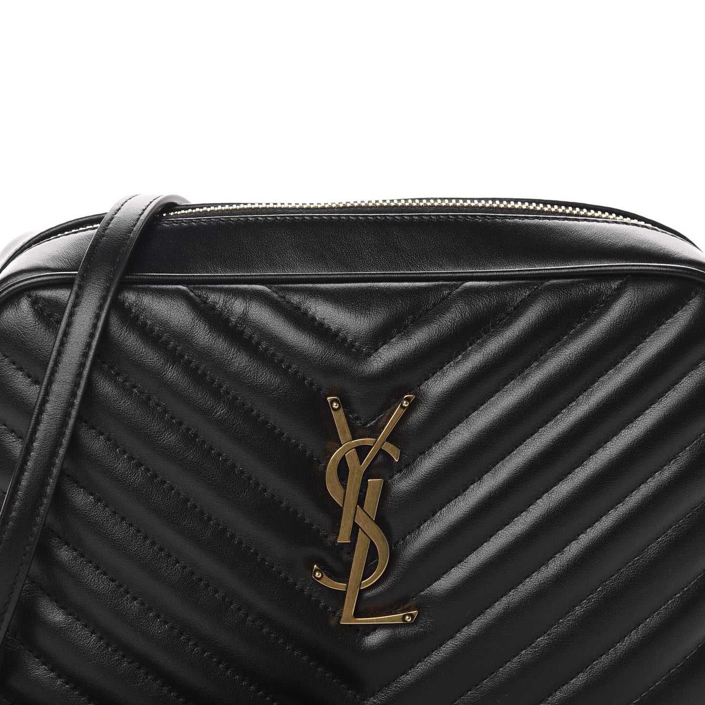 Calfskin Matelasse Monogram Lou Camera Bag Black