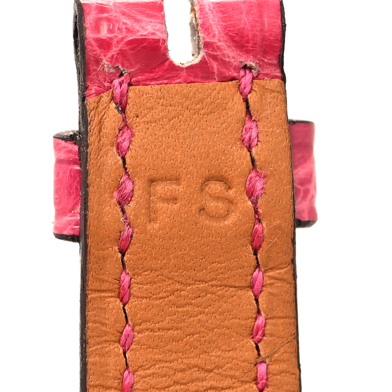 Hermes Shiny Alligator Cape Cod Watch Strap FRAMBOISE 4 of 4
