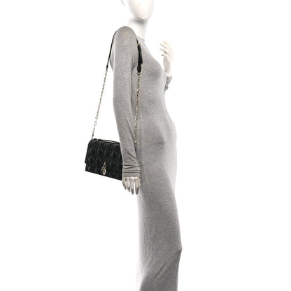 Christian Dior Lambskin Cannage My Dior Top Handle Bag Black 2 of 10
