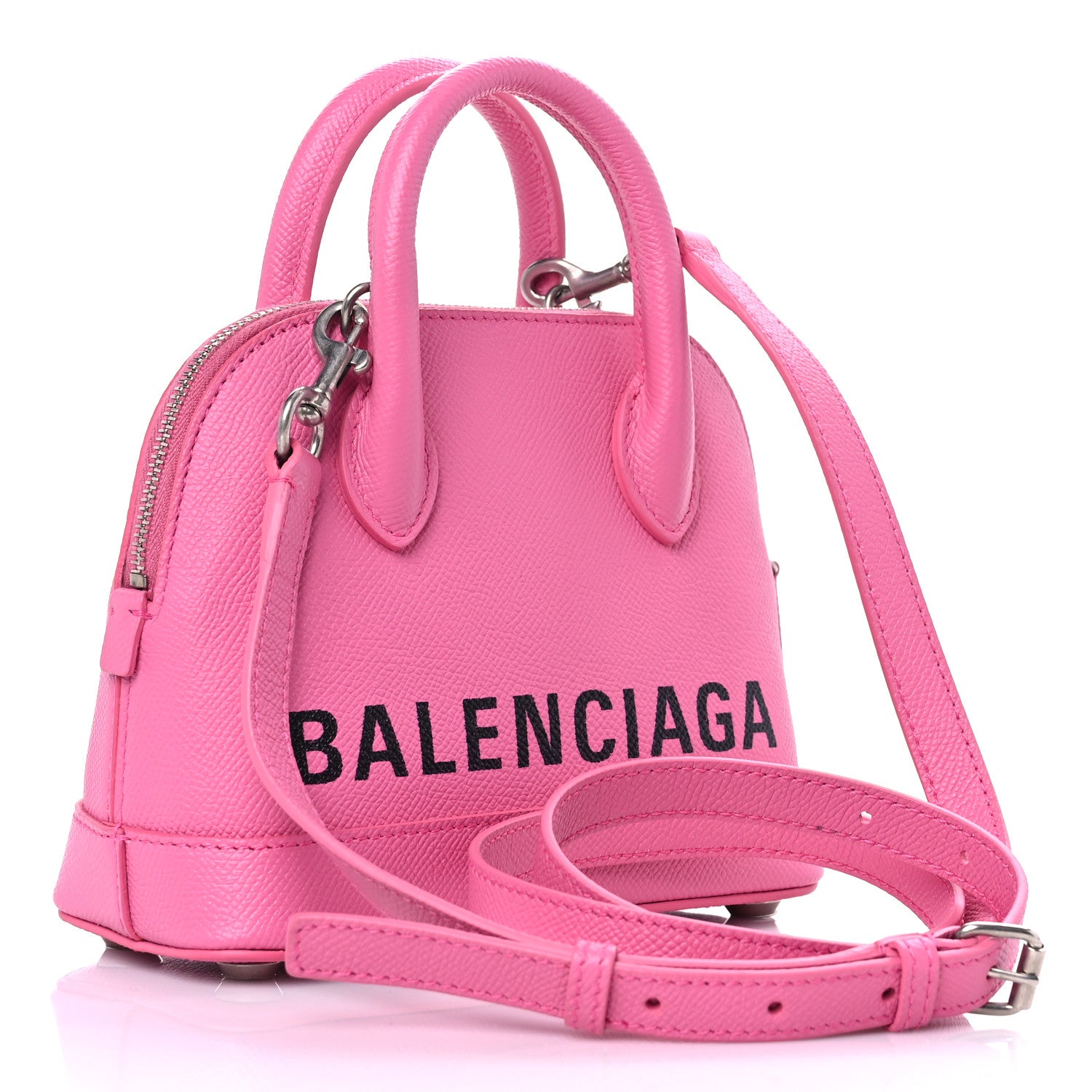 Balenciaga Grained Calfskin XXS Ville Top Handle Bag Pink 3 of 12