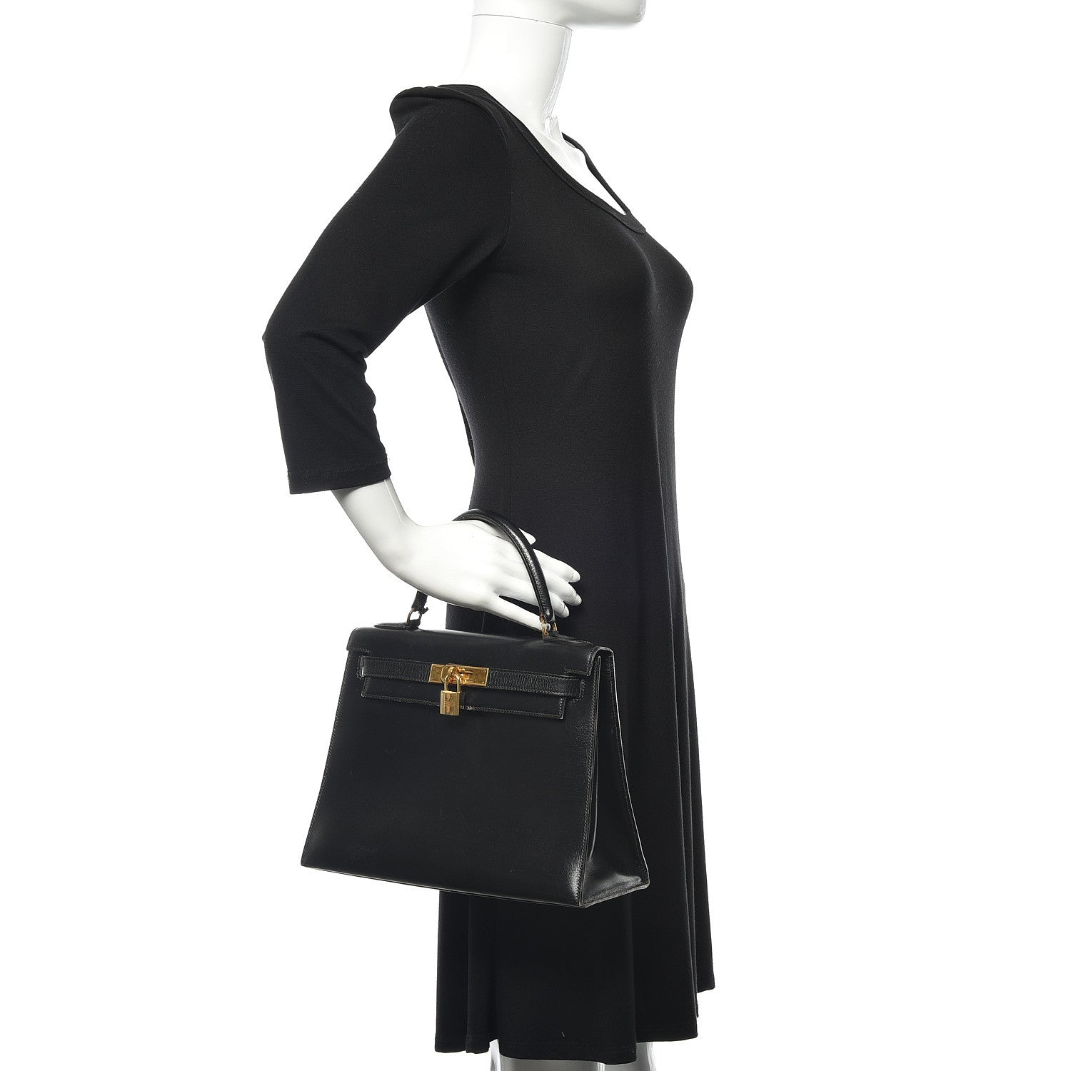 Hermes Box Kelly Sellier 28 Black 2 of 20