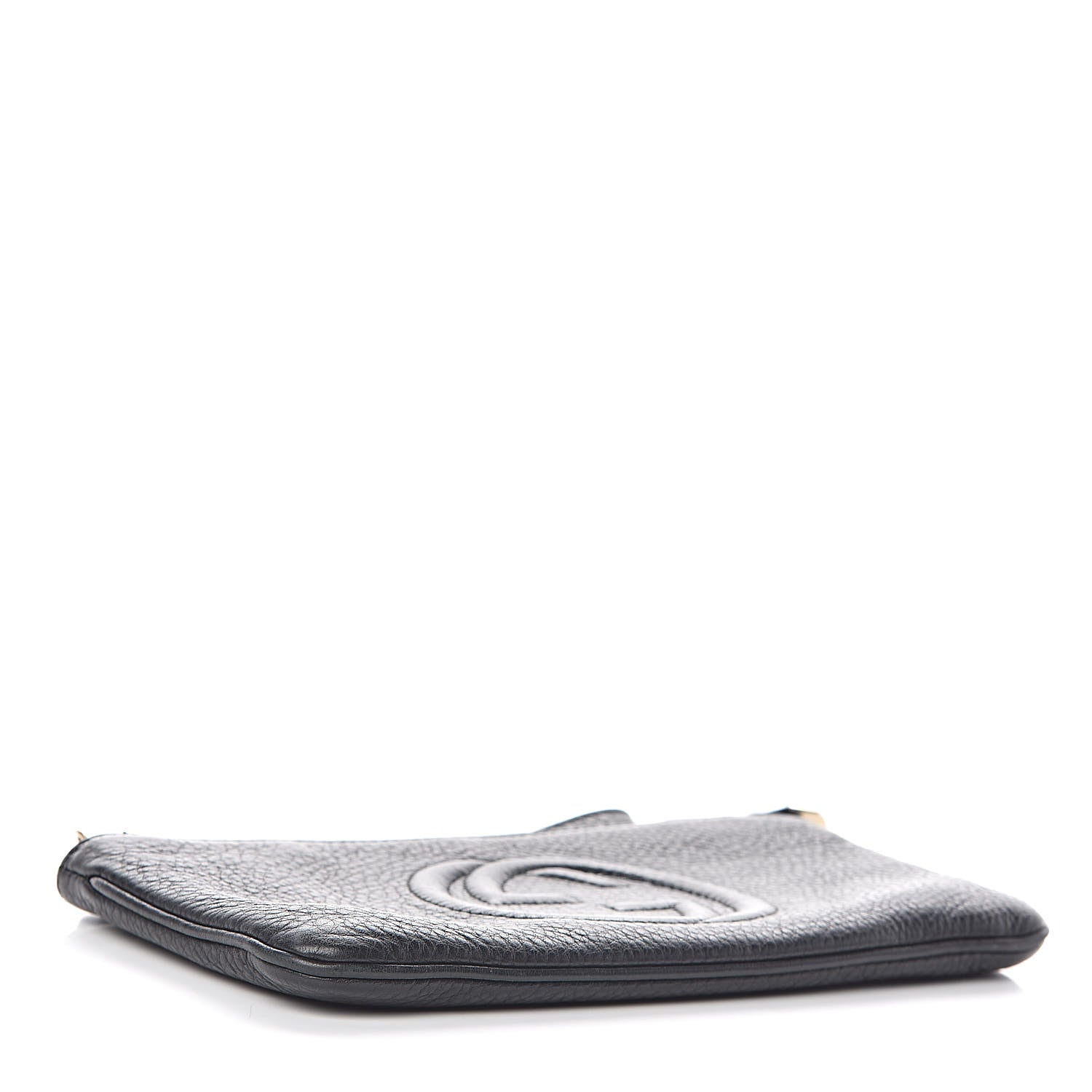 Gucci Pebbled Calfskin Soho Wristlet Black 4 of 8