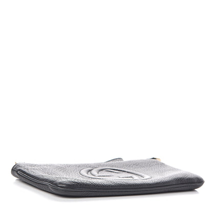 Gucci Pebbled Calfskin Soho Wristlet Black 4 of 8